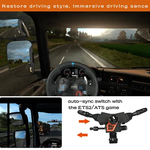 Vista 6 de Obokidly Upgrade Type DIY Racing Simulator Steering Wheel Turn Signal Wiper Lever Switch For Logitech G27 G29 G920 G923 Logitech Thrustmaster T300