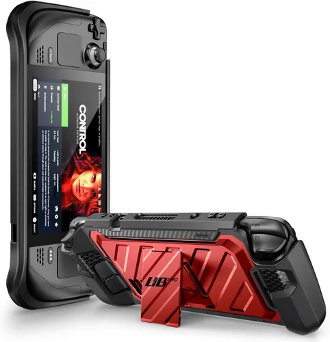 Vista 22 de SUPCASE Unicorn Beetle Pro Series - Funda para Steam Deck (2022) / Steam Deck OLED (2023), funda protectora delgada y resistente con soporte