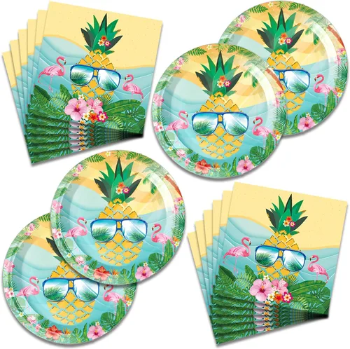 Vista 19 de 48 piezas de decoraciones para fiesta del cáncer de mama incluyen platos, servilletas, decoraciones para fiesta libres de cáncer para servir a 24