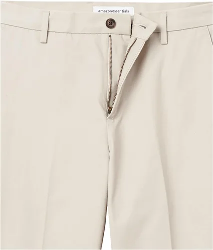 Vista 5 de Tienda Essentials Pantalón chino de corte clásico, resistente a las arrugas, sin pinzas, para hombre (disponible en tallas grandes y altas)