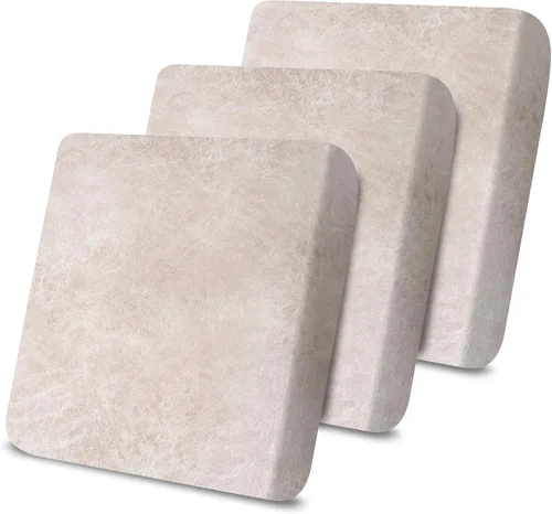 Vista 9 de Fundas de cojín tipo cuero para sofá, juego de fundas protectoras de muebles para sillón seccional, sofá biplaza de tela de elastano elástica