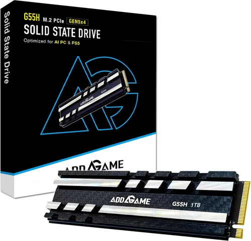 Vista 21 de Addlink G55 1TB PCIe 5.0 Gen5 NVMe M.2 SSD - Hasta 10,200 MB/s - Actualización de juegos de PC, fotografía, edición y diseño de video - Unidad