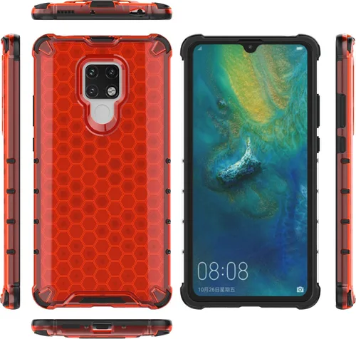 Vista 26 de Pzwoxukhov Funda compatible con Huawei Nova 3i, compatible con Huawei P Smart+ 2018 Honeycomb Anti-Drop Shock-Absorbing Case Negro
