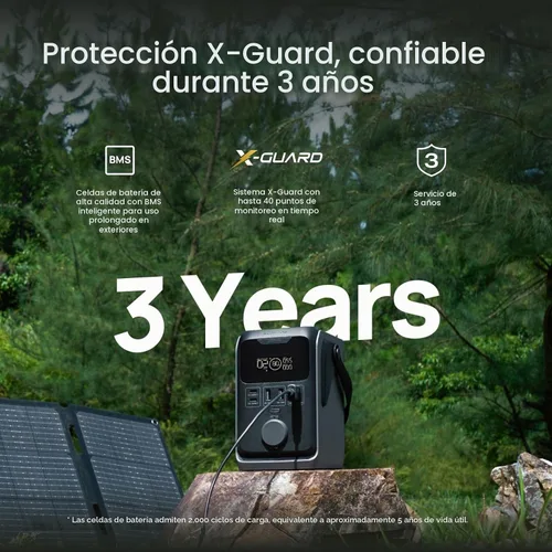 Vista 8 de EF ECOFLOW TRAIL 300 DC Power Bank Station & 45W Solar Generator