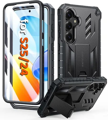 Vista 28 de FNTCASE Funda para Moto G 5G 2023 / Moto G Power 5G 2023 con función atril Negro
