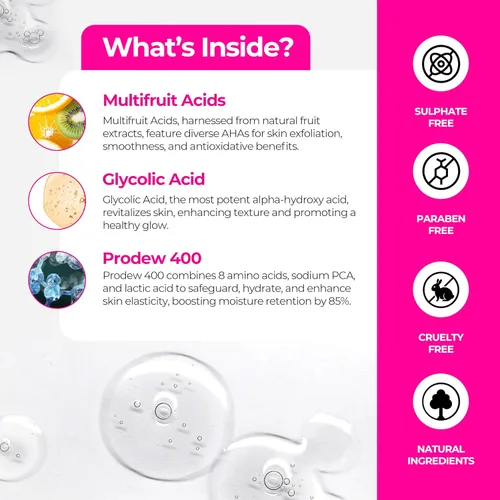 Vista 2 de AHA Loción de gel iluminador para mujeres – Gel de loción facial antiedad antiarrugas – Corrector de tono – Refuerzo de colágeno – Sin parabenos