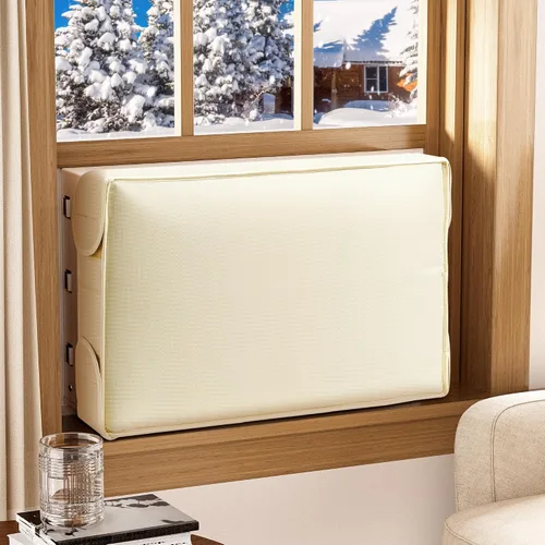 Vista 9 de Cubierta de aire acondicionado interior – Cubiertas de aire acondicionado para ventana interior, a prueba de viento, a prueba de polvo e impermeable