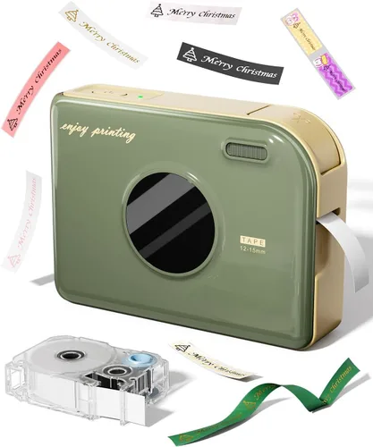 Vista 10 de Phomemo A30 Ribbon Printer, Bluetooth Mini Label Maker Machine with Tape