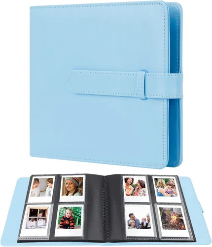 Vista 10 de Álbum de fotos de 256 bolsillos para cámara Polaroid Go Everything Box y película instantánea, álbum de fotos Polaroid Go (rosa)