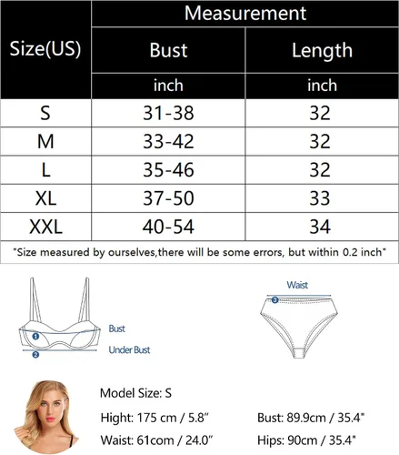 Vista 5 de RSLOVE - Ropa de dormir de lencería y encaje tipo baby doll para mujer, diseño de camisón con cuello en V