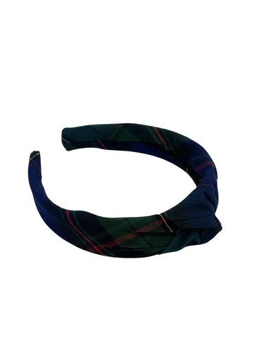 Vista 36 de Diadema anudada de 1.25 pulgadas, uniforme escolar, a cuadros, acolchada, con nudo en la parte superior, diadema de uniforme (cuadros 120)