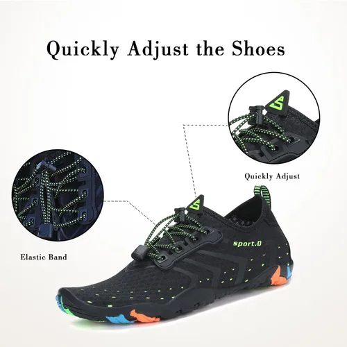 Vista 6 de Mishansha - Zapatos de agua para hombres y mujeres secado rápido para natación buceo surf deportes acuáticos piscina playa senderismo yoga