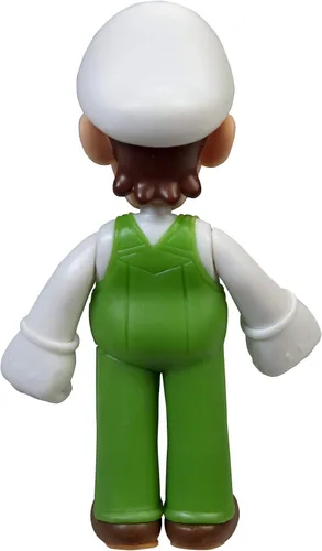 Vista 5 de Super Mario Figura de acción de 2.5 pulgadas, juguete coleccionable Luigi de pie de fuego