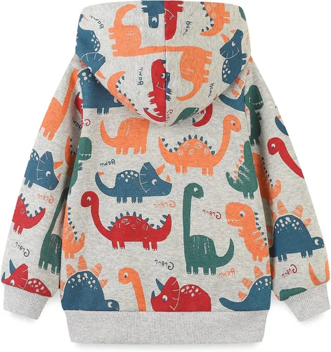 Vista 2 de Sudadera con capucha de forro polar de algodón para niños pequeños 2-7 años