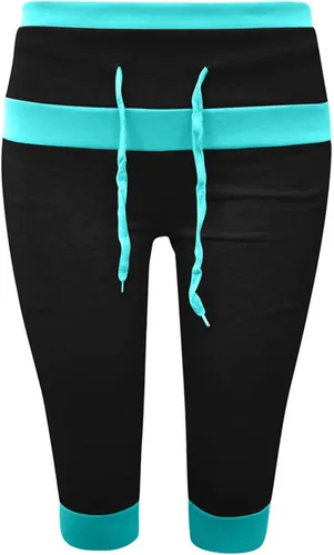 Vista 69 de Pantalones capri para mujer, estilo casual, de verano, elásticos, de cintura alta, pantalones de yoga, ajuste atlético, pantalones deportivos