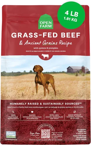 Vista 13 de Open Farm - Alimento seco para perros con cerdo y granos ancestrales, receta de cerdo criado de forma humanitaria con granos sanos, sin saborizantes