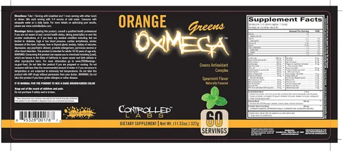 Vista 5 de Controlled Labs Menta verde naranja OxiMega Greens- 0.72 lb