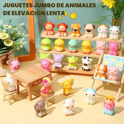 Vista 4 de Halloscume 48 paquetes de juguetes de animales jumbo de levantamiento lento