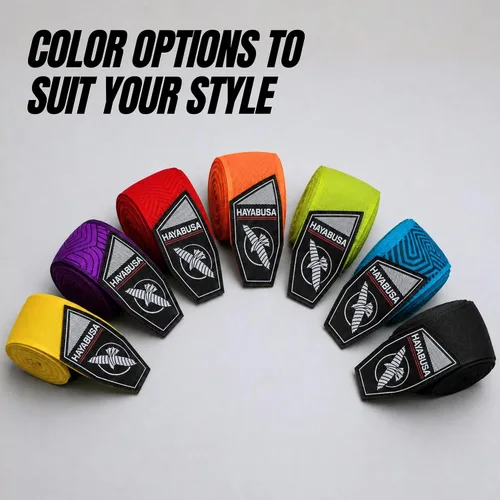 Vista 7 de Perfect Stretch - Vendas elásticas para manos, color naranja, talla única, 180 pulgadas Negro