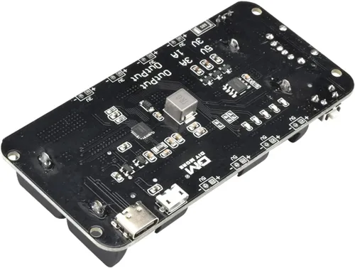 Vista 6 de diymore Soporte de batería 1865O doble Li-ion V8 Escudo de batería Micro USB 5V/3A 3V/1A Power Bank Módulo de carga de batería para Raspberry Pi