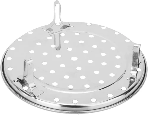 Vista 6 de Estante redondo de acero inoxidable de 8/9.5/10 pulgadas, bandeja de vapor, bandeja de cocción, estante de cocción al vapor, estante apto