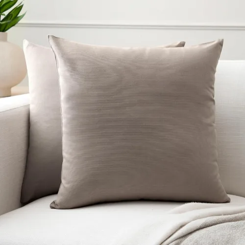 Vista 36 de Encasa XO Juego de 2 fundas de almohada de 12 x 12 pulgadas, color beige, sin rellenos, fundas de almohada de algodón para sala de estar, cama