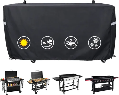 Vista 19 de Cubierta de parrilla Utheer para ahumador vertical de gas Pit Boss 3-Serie, cubierta impermeable anti-UV de 600D de longitud completa y resistente