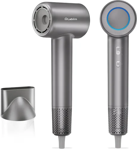 Vista 11 de Labiim Secador de pelo, secador iónico de alta velocidad con motor sin escobillas de 110,000 RPM para secado rápido, frizz de iones de 656.2 ft