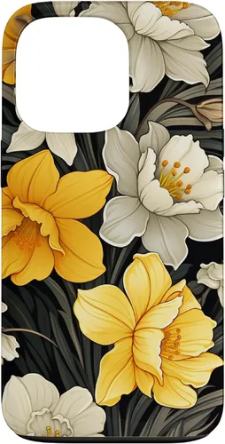 Vista 10 de Daffodil Flower Pattern Modern Floral Case for iPhone 17