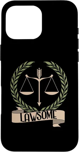 Vista 19 de Lawsome Scales Of Justice Lawyer Law Student Case for iPhone 16