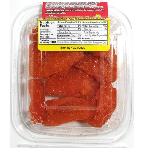 Vista 2 de Caramelo Seco Fruta Chilosito de Mango Seco Sellado para Seguridad y Frescura 5 oz