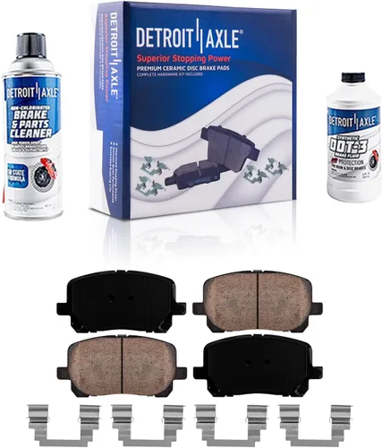 Vista 75 de Detroit Axle - Pastillas de Freno Delantero Izquierdo Reemplazo de Pinza de Disco para Ford Fusion Mazda 6 Lincoln MKZ Mercury Milan 2006-2012