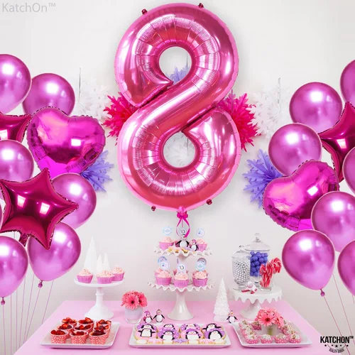 Vista 858 de KatchOn Globo negro del número 1 de 40 pulgadas, globo de feliz cumpleaños Large Mylar Number One Balloon for 1st Birthday Decorations, Foil