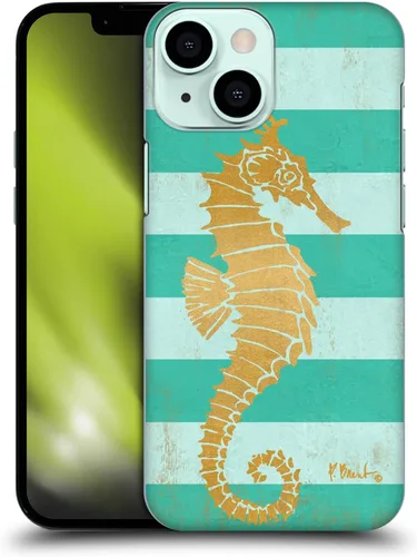 Vista 17 de Head Case Designs Funda rígida con licencia oficial de Paul Brent Agate Mermaid Coastal compatible con Apple iPhone 13 Mini