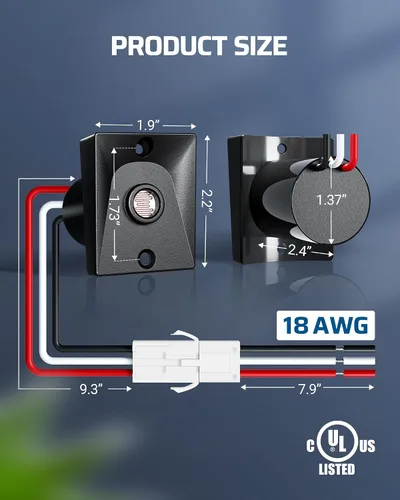 Vista 6 de EDISHINE Accesorios de luz de poste para exteriores, sensor de atardecer a amanecer, interruptor fotoeléctrico para luz de poste al aire libre