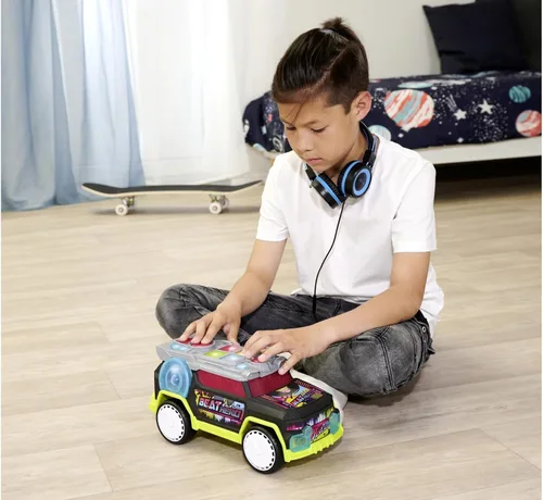 Vista 7 de Dickie Toys - Beat Hero 203767001 +3 años de coche con consola de música, 22 sonidos, luces LED, 3 modos de juego, Streat n Beatz