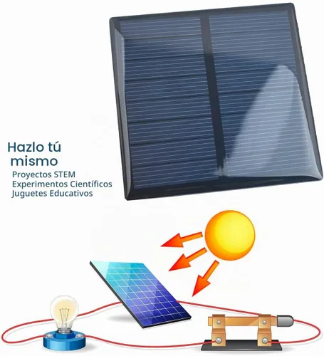 Vista 6 de 10 unids epoxi panel solar 5.5 V 190 mA mini panel de células solares policristalinas 70 mm x 70 mm/2.76 "x 2.76" para energía solar mini células