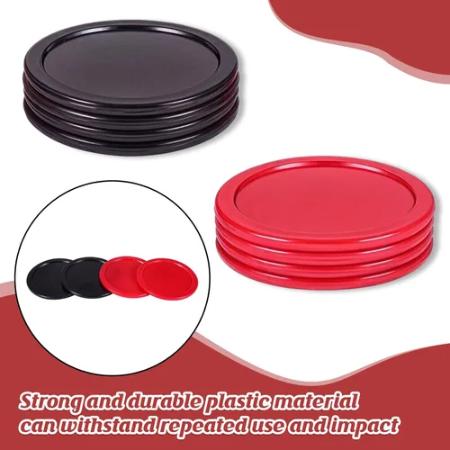 Vista 4 de 2.5 Inch Hockey Pucks, 8 Pcs Air Hockey Pucks Set Durable Puck for Air Hockeys Table