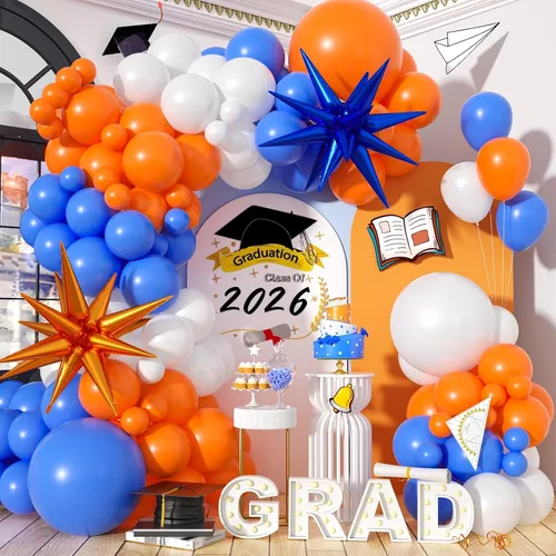 Vista 16 de Kit de arco de globos de baloncesto, kit de guirnalda de globos naranja y negro plateado con globos de estrella en explosión, kit de globos Tema