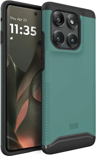 Vista 22 de TUDIA Merge - Funda para Motorola Edge 5G UW 2021, color verde cazador