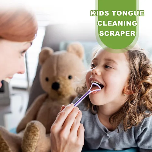 Vista 7 de Yerliker 10 unidades de limpiador de lengua, raspadores de lengua para adultos, cepillo oral portátil, herramientas de cuidado oral saludable
