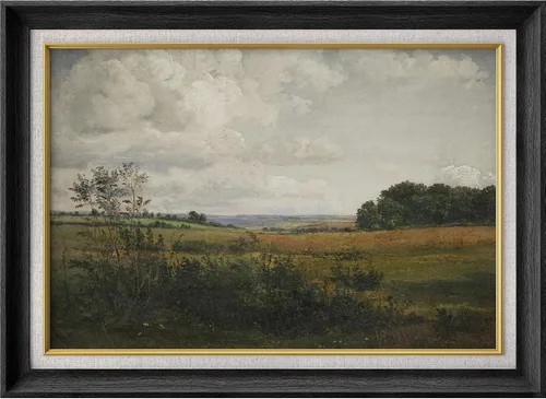 Vista 59 de MUDECOR Claude Monet - Arte artístico enmarcado prémium para pared, camino a través del maíz en Pourville, ilustraciones históricas culturales