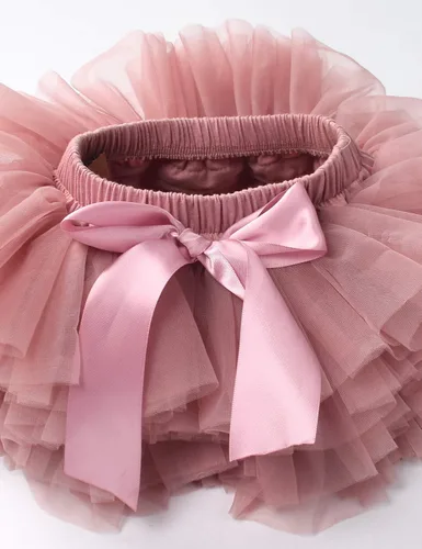 Vista 6 de Tutu.kk Falda tutú para niña pequeña con funda para pañales, vestido de tutú suave para bebé de 0 a 36 meses con diadema de flores 1-Beansand