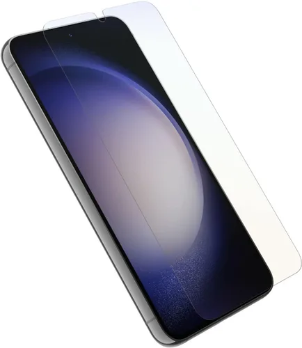 Vista 4 de OtterBox Alpha Flex - Protector de pantalla antimicrobiano con luz azul para Galaxy S23, respuesta táctil impecable, resistente a huellas