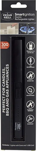 Vista 4 de Proud Grill Smartignition - Encendedor eléctrico recargable – Vela sin llama USB Arc, encendedores largos resistentes al viento para velas, parrilla