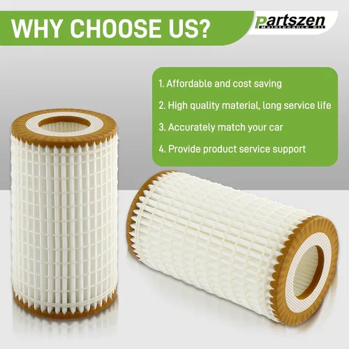 Vista 5 de 05102905AB Filtro de aceite con juntas tóricas Compatible con Mercedes-Benz AMG E300 E550 C320 C230 CL550 CLK55 2005-2011