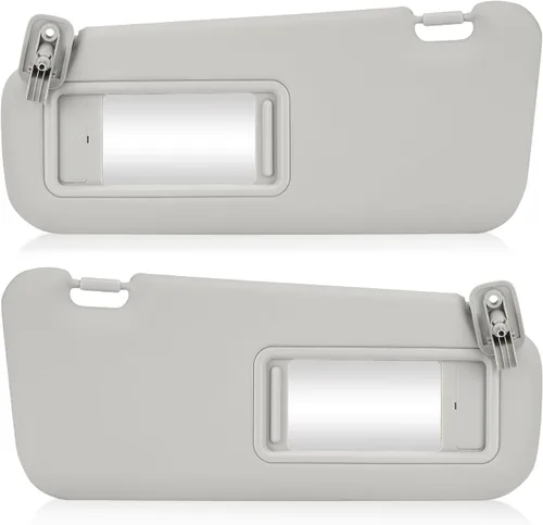Vista 9 de Visera solar para Mazda 3 2010-2013, lado izquierdo del conductor, repuesto de visera solar gris BBM2-69-320C-75
