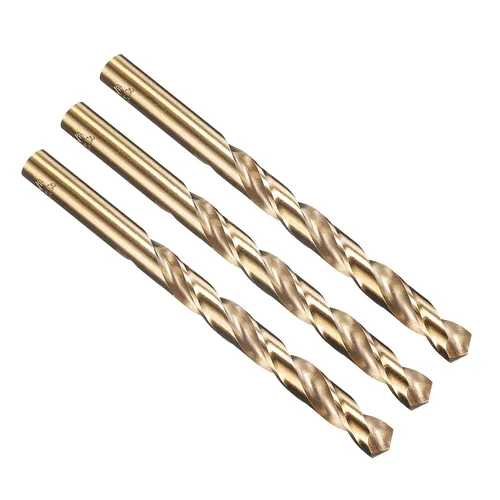 Vista 284 de PATIKIL Broca Jobber de 0.039 in, vástago recto M35 cobalto 5% acero de alta velocidad 135° acabado dorado para metal duro de acero inoxidable - 2