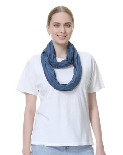 Vista 3 de NeoTech Care Bufanda de lactancia materna para bebé Tela suave (azul)