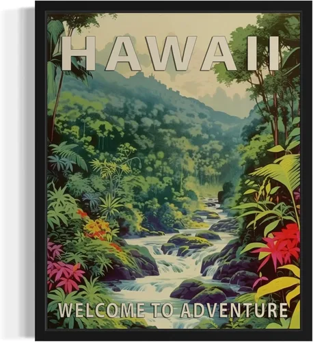 Vista 25 de Póster artístico de paisaje del estado de Alabama, decoración artística de paisaje retro de estados, pintura de montaña y paisaje de aventura